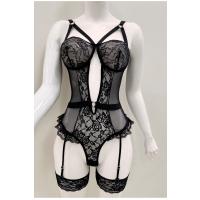 Afrodit Siyah Sexy Jartiyer Takım -1050