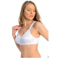 Beyaz Dantelli Toparlayıcı Sütyen - 507