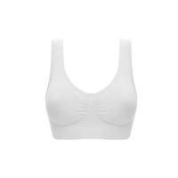 Beyaz Dikişsiz Kadın Pedli Sütyen Korse - 704