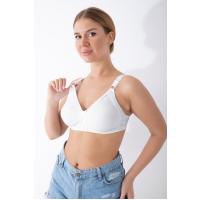 Beyaz Dikişsiz Toparlayıcı Sütyen - 501