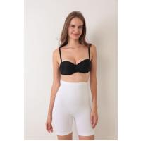 Beyaz Kadın Kalça Kaldırıcı Dikişsiz Korse - 760