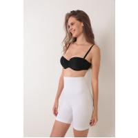 Beyaz Kadın Kalça Kaldırıcı Dikişsiz Korse - 760