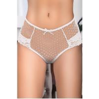 Beyaz Kadın Puanlı Külot Margarita-K1007