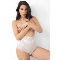 Ekru Dantelli Yüksek Bel Külot Venüs-K1012