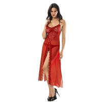 Kırmızı Şifon Gecelik - 222