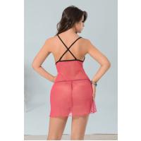 Pembe Tül Gecelik - 654