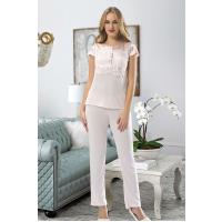 Pudra Penye Pijama Takımı - 1417