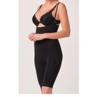 Siyah Kadın Paçalı Boy Dikişsiz Korse - 751