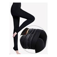 SİYAH PELUŞ TAYT PT580-1