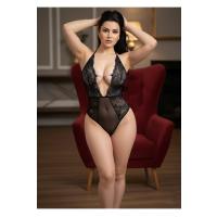 Siyah Taşlı Bodysuit - 890